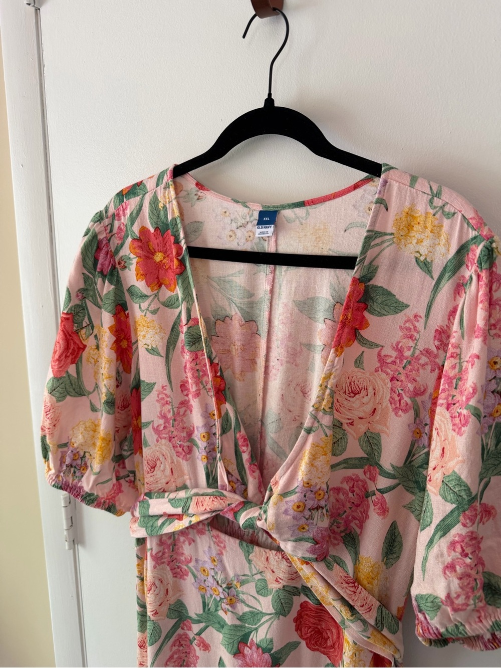 Old Navy Fit & Flare Linen-Blend Maxi Dress - Picture 4 of 8